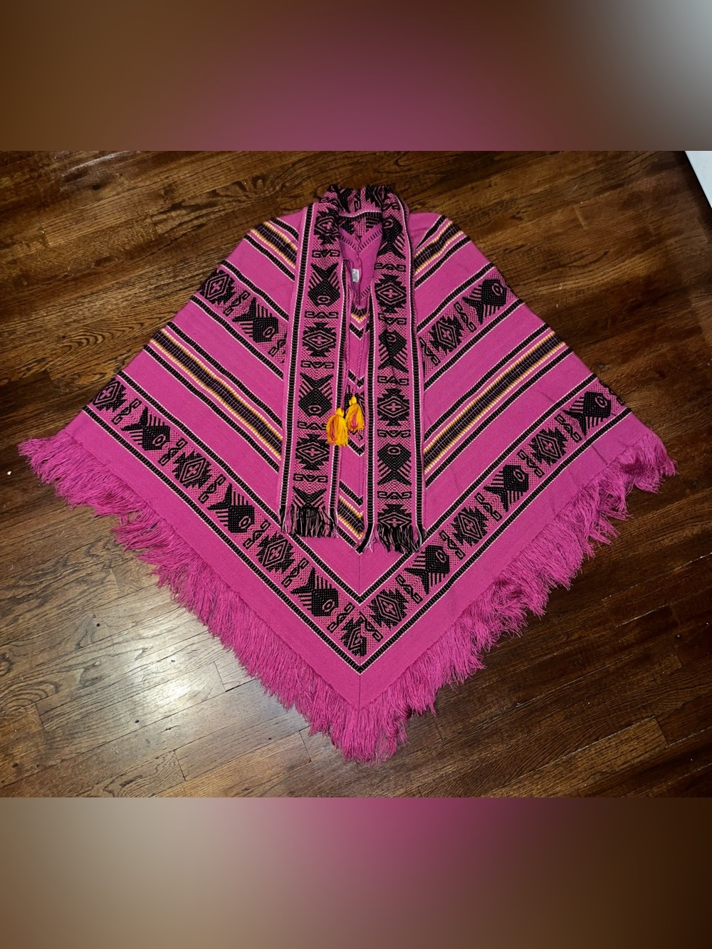 Vintage Tejido Diaz Poncho